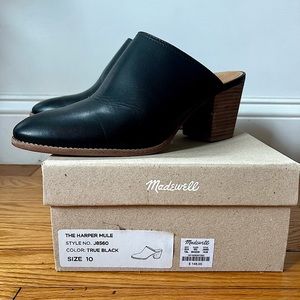 Black Madewell Harper Mules